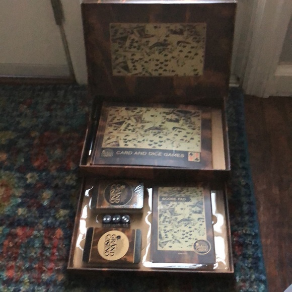 Grand Casino Game Chest - Cards Dice Games Book Sealed. Preowned great condition - Picture 4 of 6